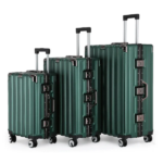 Pack 3 valises Hardshell Metallic Green