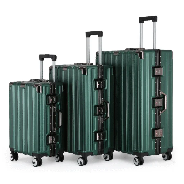 pack-3-valises-hardshell-metallic-green