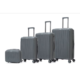 Set De 3 Valises Trolley Rigide En Silicoe + sac cabine