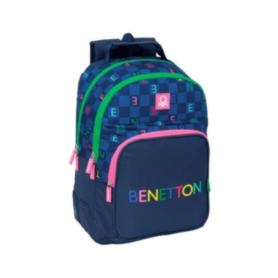 cartable-benetton-damero-blue-marine-32x42x15-scolaire