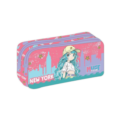 Trousse Must Team NY Girl  21x6x9cm - 2 compartiments