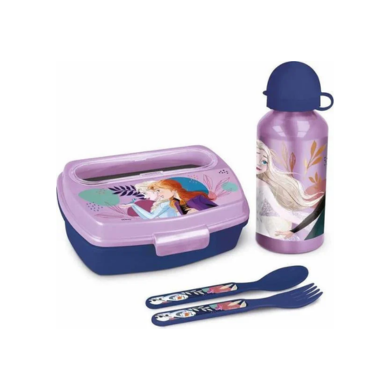 Lunche box+ gourde  Frozen – 4 pièces Must