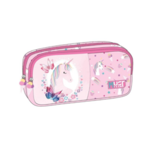 Trousse Must Team  Pink Licorne 21x6x9cm - 2 compartiments