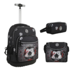 Cartable trolley Superpack Foot pour garçon primaire "45 cm trio complet"