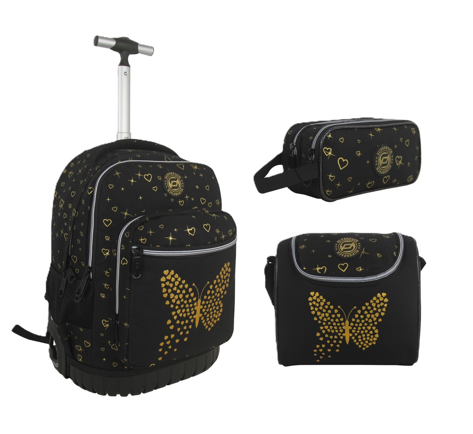superpack-golden-butterfly-cartable-trolley-pour-fille-45-cm-trio-complet-cartable-sac-gouter-isotherme-trousse