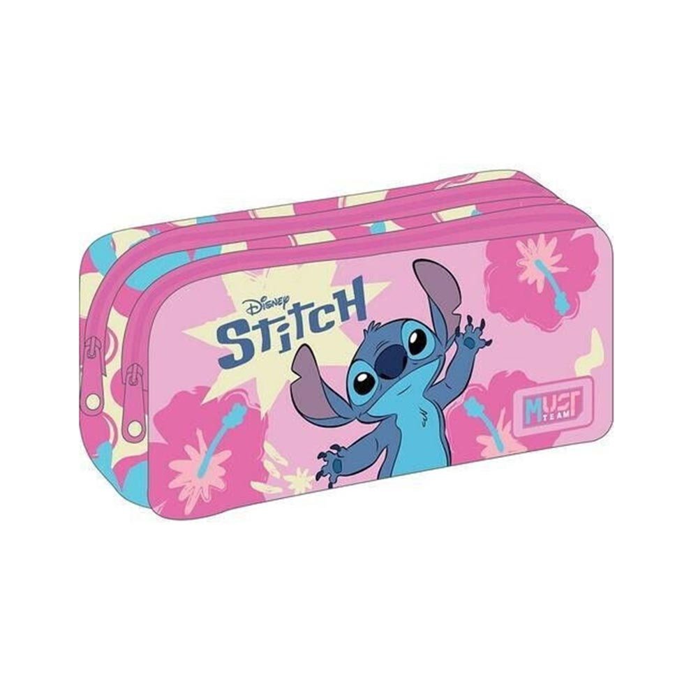 trousse-must-team-stitch-rose-21x6x9cm-2-compartiments