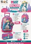 Pack Scolaire Primaire Must Team New York – Cartable Trolley + Sac Isotherme + Trousse