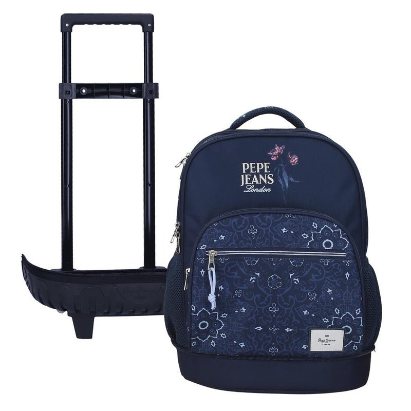 Sac à Dos Scolaire à Roulettes Pepe Jeans Lenay Marino – Primaire  43 cm