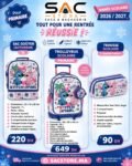 Pack Scolaire Primaire Must Team Stitch & Angel – Cartable Trolley + Sac Isotherme + Trousse