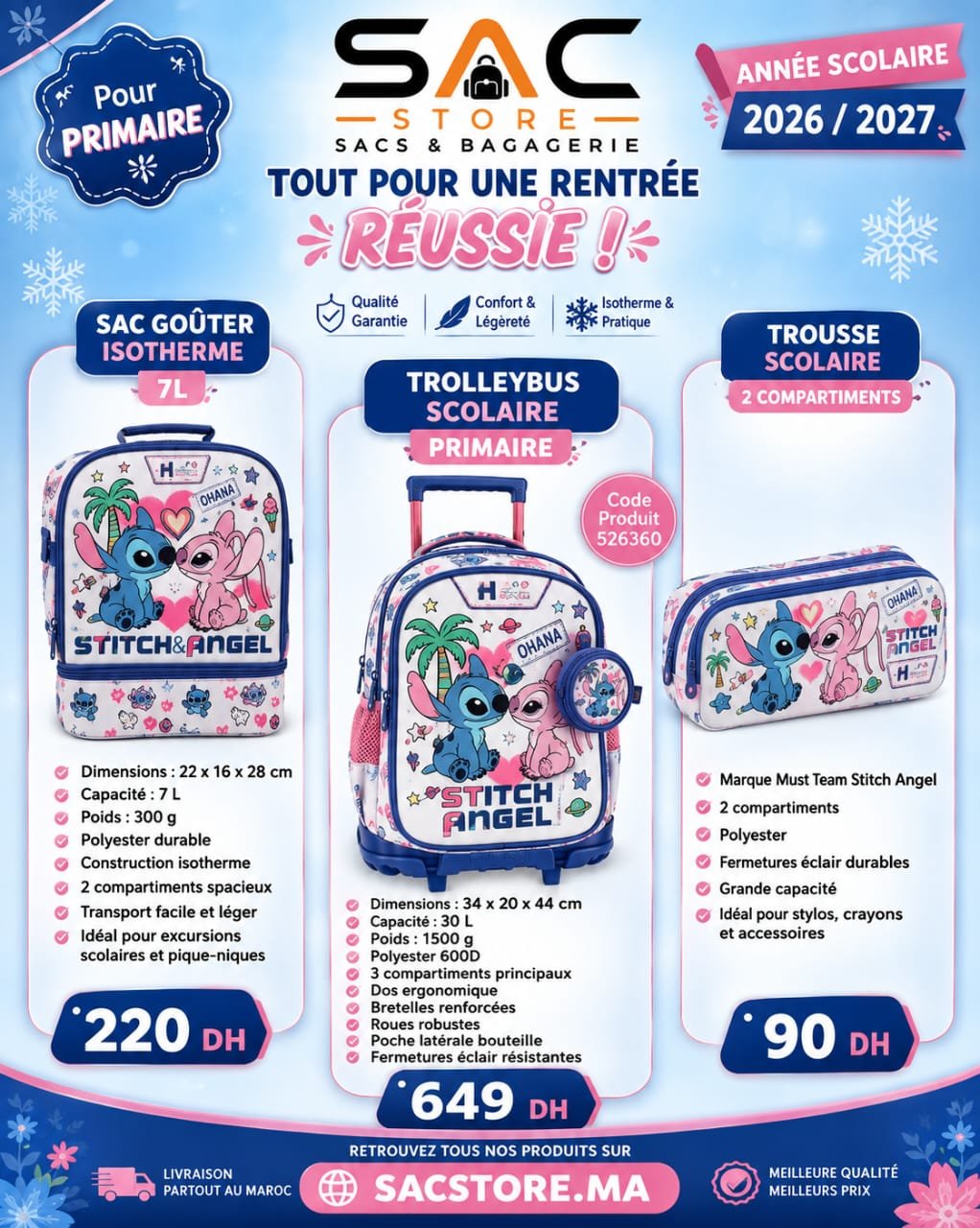 ack-scolaire-primaire-must-team-stitch-angel-cartable-trolley-sac-isotherme-trousse